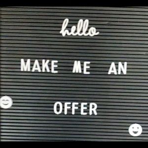 All offers are welcome , we can work it out ☺️